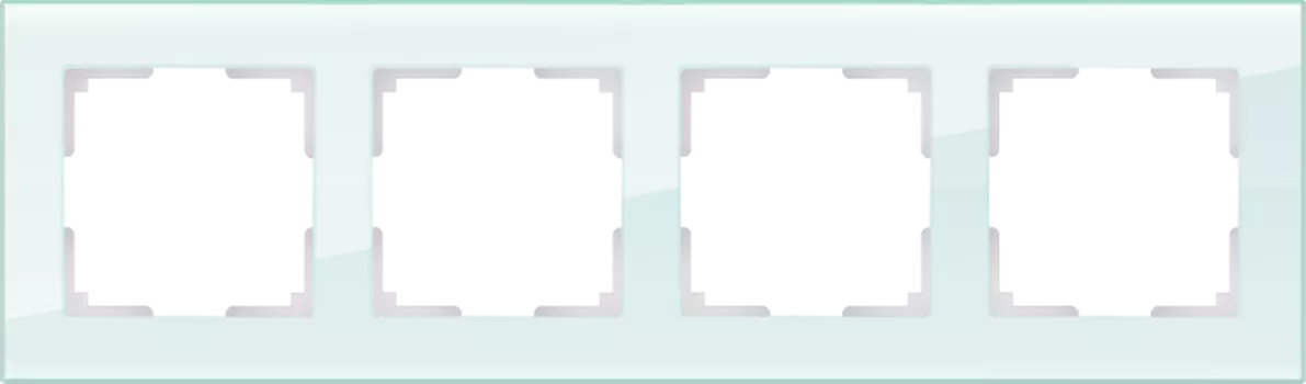 WL01-Frame-04 Рамка на 4 поста (натуральное стекло) Favorit Werkel a031478