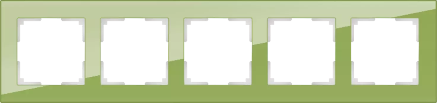 WL01-Frame-05 Рамка на 5 постов (фисташковый) Favorit Werkel a036591