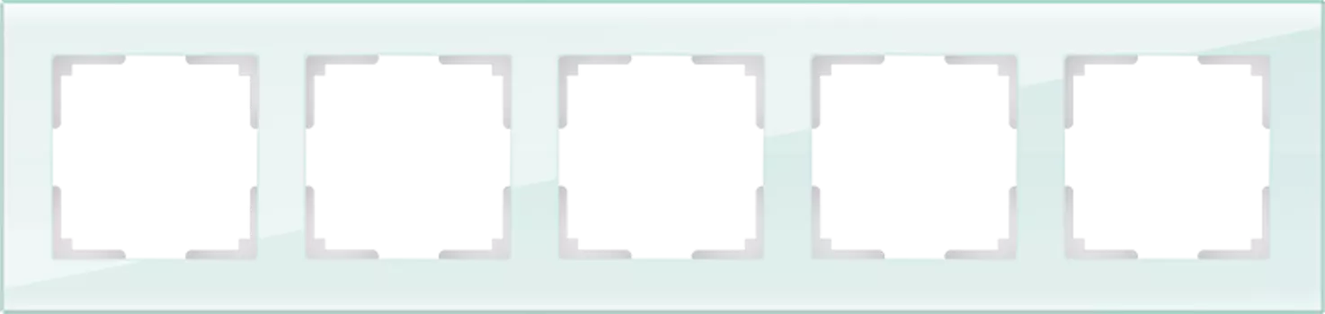 WL01-Frame-05 Рамка на 5 постов (натуральное стекло) Favorit Werkel a030772