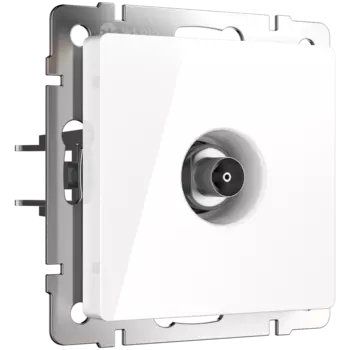 WL01-TV-2W ТВ-розетка проходная (белая) Antik Werkel a033754