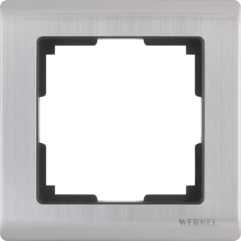 WL02-Frame-01 Рамка на 1 пост (глянцевый никель) Metallic Werkel a028859