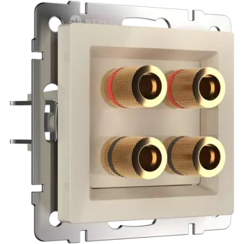 WL03-AUDIOx4 ivory Акустическая розетка (слоновая кость) Antik Werkel a030808