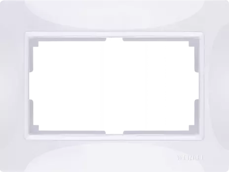 WL03-Frame-01-DBL-white Рамка для двойной розетки (белый, basic) Snabb basic Werkel a040200