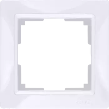 WL03-Frame-01 Рамка на 1 пост (белый, basic) Snabb basic Werkel a036625