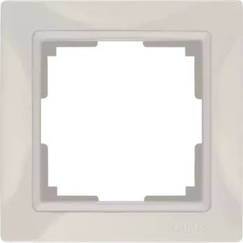 WL03-Frame-01 Рамка на 1 пост (слоновая кость, basic) Snabb basic Werkel a036630