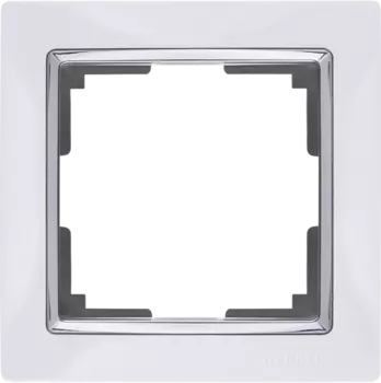 WL03-Frame-01-white Рамка на 1 пост (белый) Snabb Werkel a028880