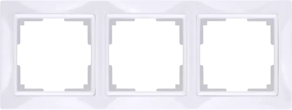 WL03-Frame-03 Рамка на 3 поста (белый, basic) Snabb basic Werkel a036627
