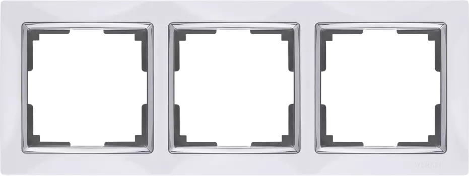 WL03-Frame-03-white Рамка на 3 поста (белый) Snabb Werkel a028882