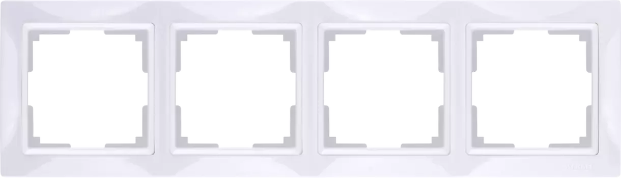 WL03-Frame-04 Рамка на 4 поста (белый, basic) Snabb basic Werkel a036628