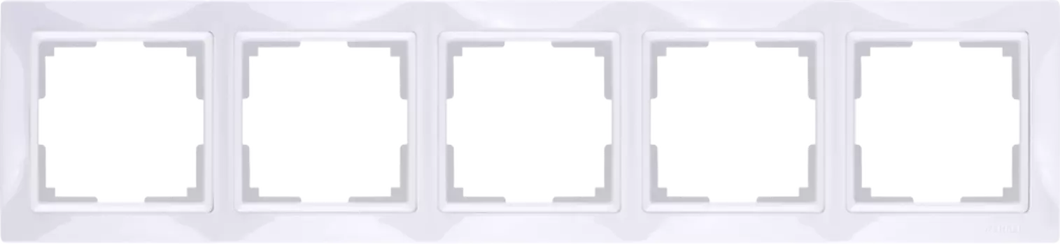WL03-Frame-05 Рамка на 5 постов (белый, basic) Snabb basic Werkel a036629