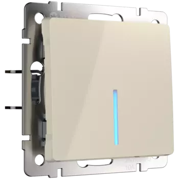 WL03-SW-1G-LED-ivory Выключатель одноклавишный с подсветкой (слоновая кость) Antik Werkel a030805