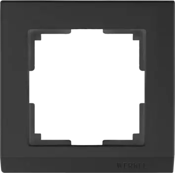 WL04-Frame-01-black Рамка на 1 пост (черный) Stark Werkel a029214