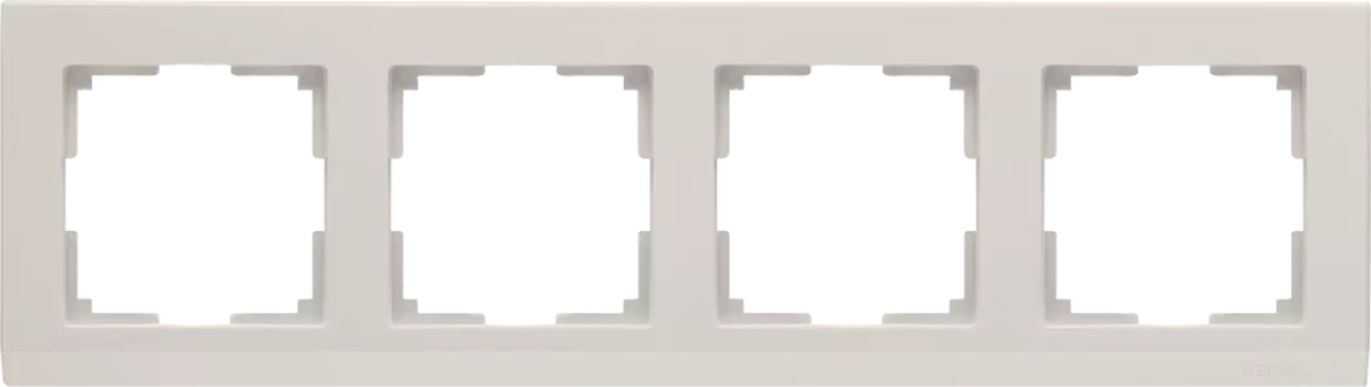 WL04-Frame-04-ivory Рамка на 4 поста (слоновая кость) Stark Werkel a028944