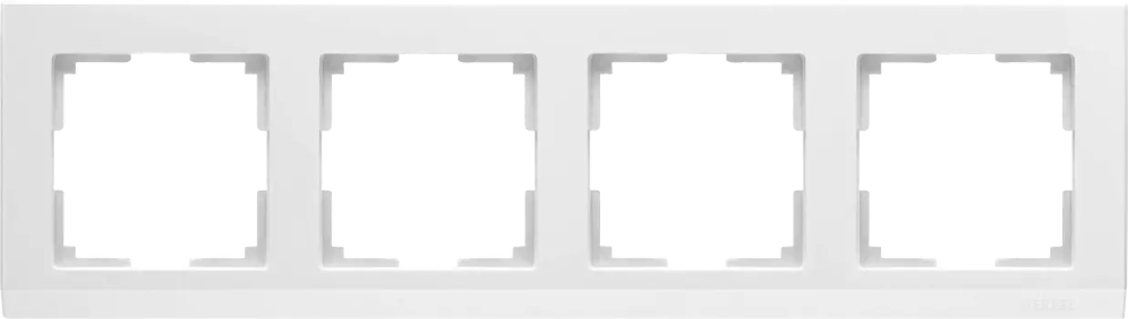 WL04-Frame-04-white Рамка на 4 поста (белый) Stark Werkel a028924