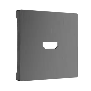 WL04-HDMI-CP Накладка для розетки HDMI (графит рифленый) Antik Werkel a046598