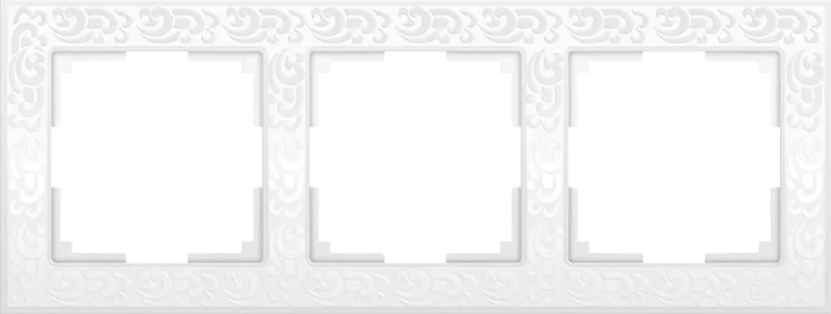 WL05-Frame-03-white Рамка на 3 поста (белый) Flock Werkel a028964