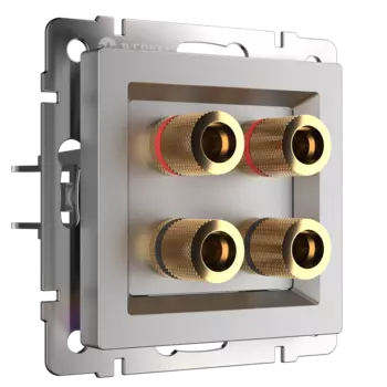 WL06-AUDIOx4 Акустическая розетка (серебряный) Antik Werkel a030816