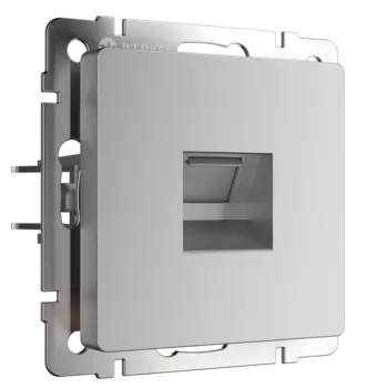 WL06-RJ-11 Телефонная розетка RJ-11 (серебряный) Antik Werkel a029833