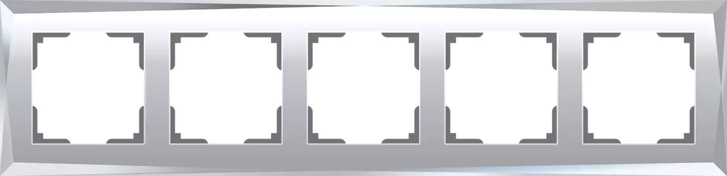 WL08-Frame-05 Рамка на 5 постов (зеркальный) Diamant Werkel a045799
