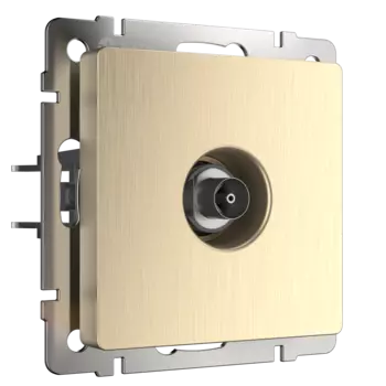 WL10-TV ТВ-розетка оконечная (шампань рифленый) Antik Werkel a035633