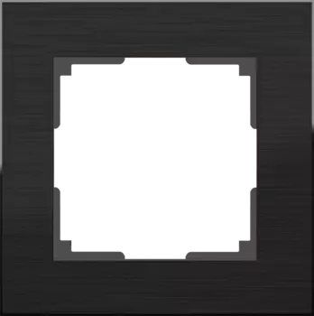 WL11-Frame-01 Рамка на 1 пост (черный алюминий) Aluminium Werkel a039116