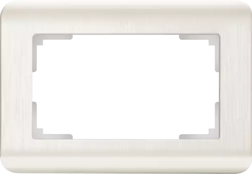 WL12-Frame-01-DBL Рамка для двойной розетки (перламутровый) Stream Werkel a041871