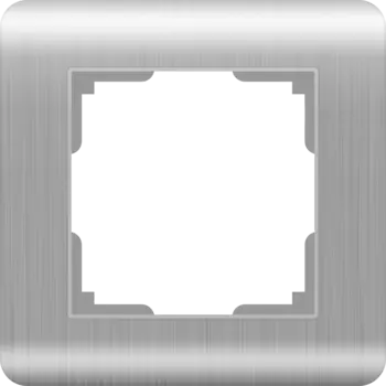 WL12-Frame-01 Рамка на 1 пост (серебряный) Stream Werkel a034326