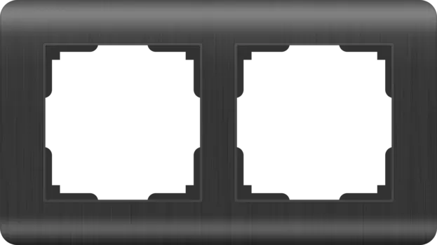 WL12-Frame-02 Рамка на 2 поста (графит) Stream Werkel a046316