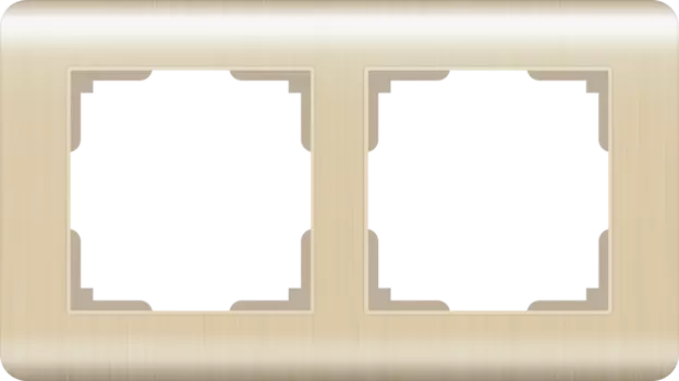 WL12-Frame-02 Рамка на 2 поста (шампань) Stream Werkel a034612