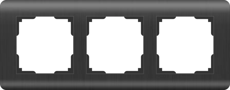 WL12-Frame-03 Рамка на 3 поста (графит) Stream Werkel a046317