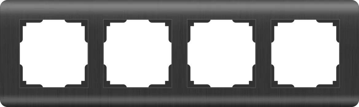 WL12-Frame-04 Рамка на 4 поста (графит) Stream Werkel a046318