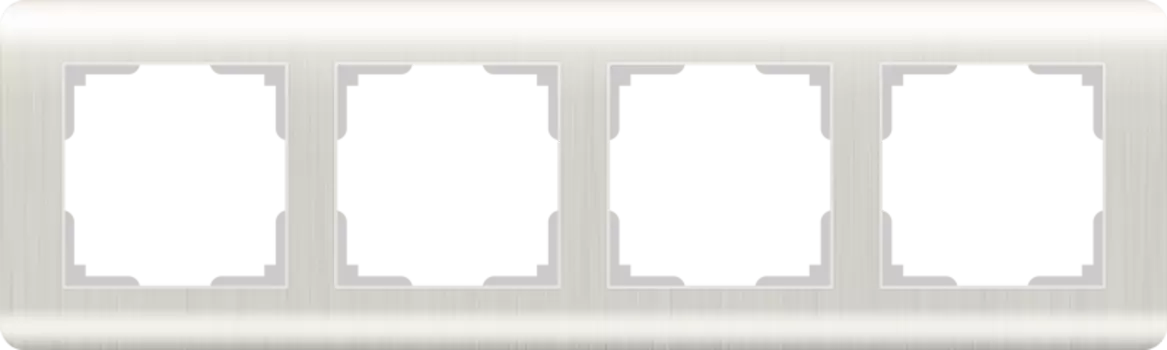 WL12-Frame-04 Рамка на 4 поста (перламутровый) Stream Werkel a040878