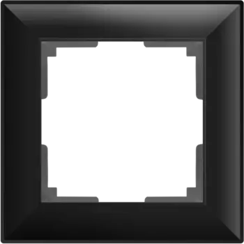 WL14-Frame-01 Рамка на 1 пост (черный матовый) Fiore Werkel a038841