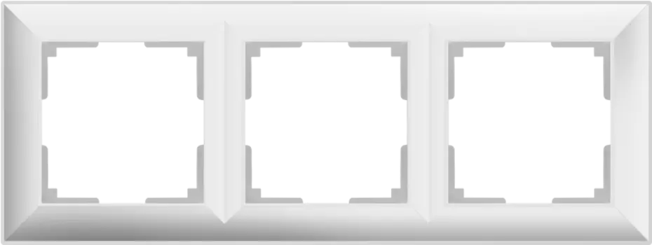 WL14-Frame-03 Рамка на 3 поста (белый) Fiore Werkel a038839
