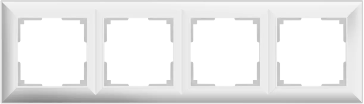 WL14-Frame-04 Рамка на 4 поста (белый) Fiore Werkel a038840
