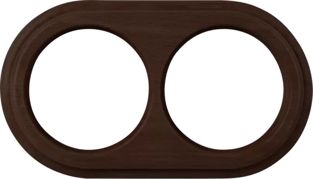 WL15-frame-02 Рамка на 2 поста (венге) Legend Werkel a037242