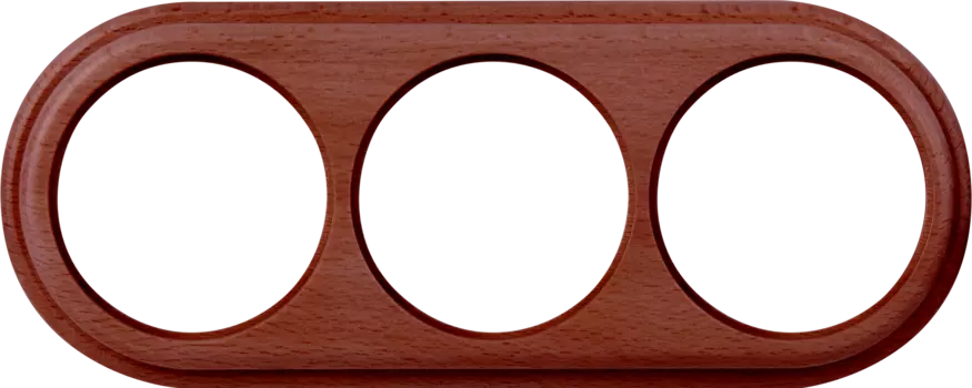 WL15-frame-03 Рамка на 3 поста (итальянский орех) Legend Werkel a037247