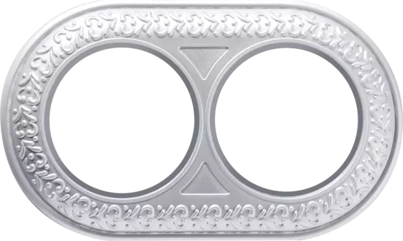 WL70-frame-02 Рамка на 2 поста (жемчужный) Antik Runda Werkel a037886