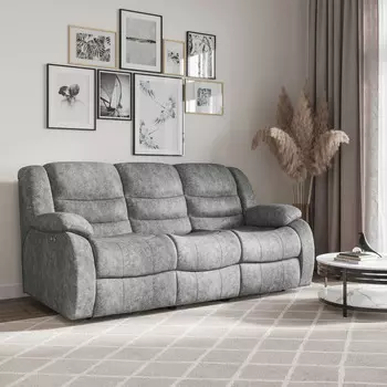 Диван 3-местный электрореклайнер Ридберг