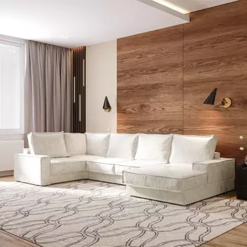 Диван угловой П-образный левый Бергамо