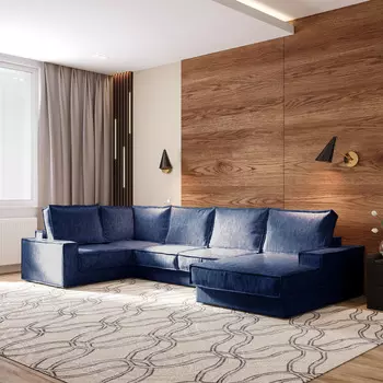 Диван угловой П-образный левый Бергамо