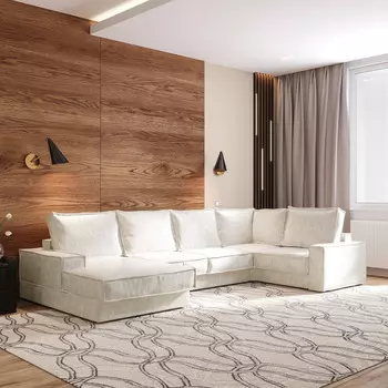 Диван угловой П-образный правый Бергамо