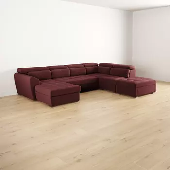 Диван модульный угловой П-образный левый Фиджи