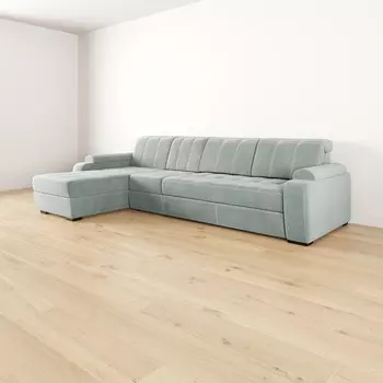 Диван модульный угловой с оттоманкой левый Бруно