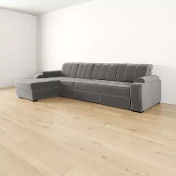 Диван модульный угловой с оттоманкой левый Бруно