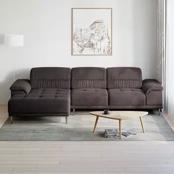 Диван модульный с оттоманкой левый Невада