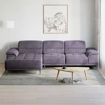 Диван модульный с оттоманкой левый Невада