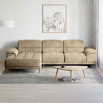 Диван модульный с оттоманкой левый Невада