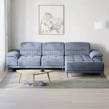 Диван модульный с оттоманкой правый Невада