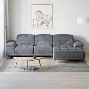 Диван модульный с оттоманкой правый Невада